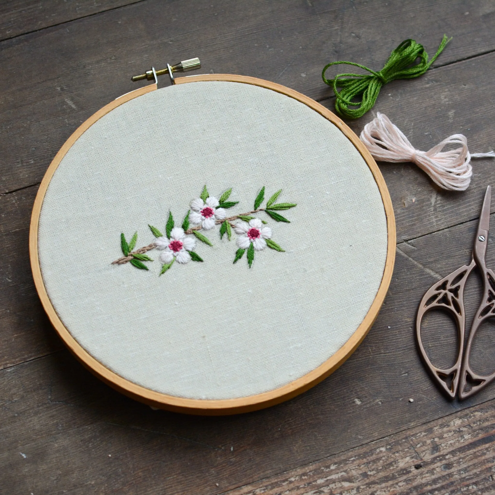 Mānuka Embroidery Pattern