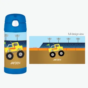 Monster Truck Personalized Thermos Bottle