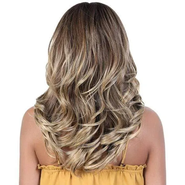 Motown Tress Synthetic Deep Part Flip Curl Lace Front Wig - LDP RIO