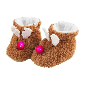 Mud Pie Light Up Holiday Slippers