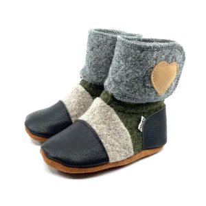 Nooks Design Felted Wool Booties (Sapling)