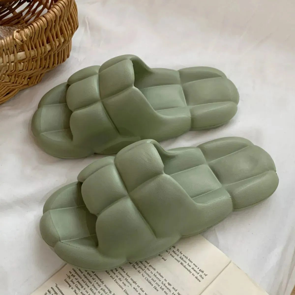 Open Toe Flats Slippers