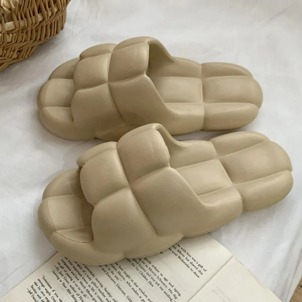 Open Toe Flats Slippers