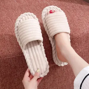Open Toe Flats Slippers