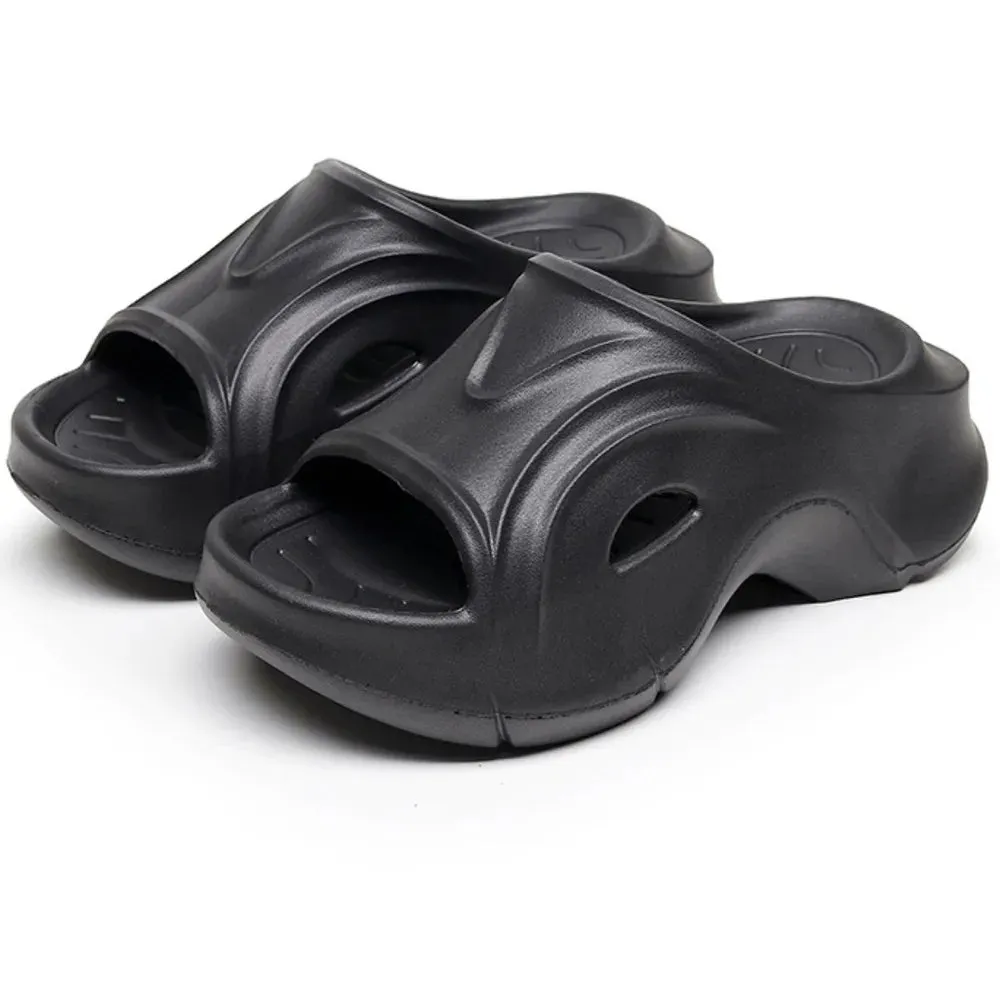 Open Toe Platform Slippers