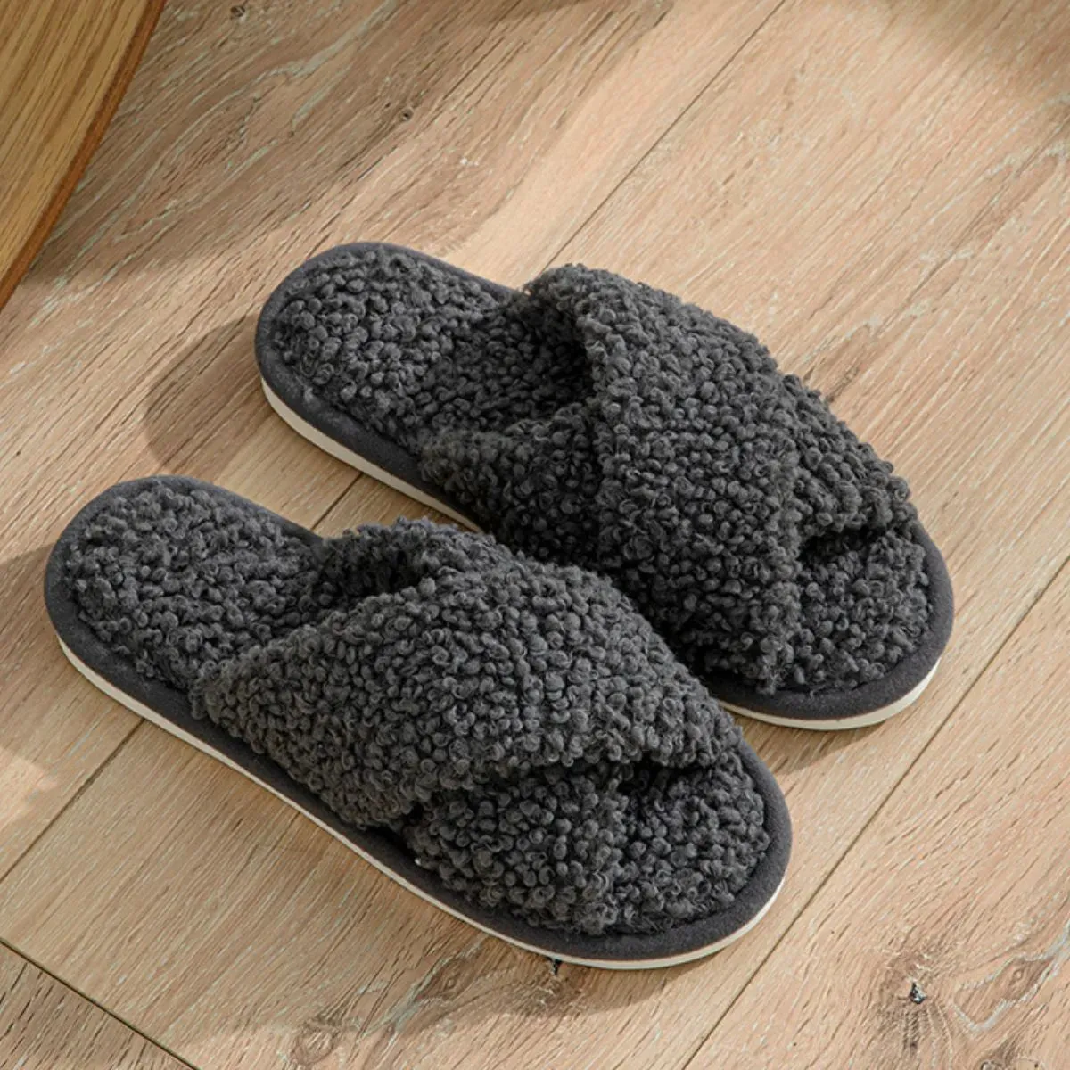 Open Toe Platform Slippers