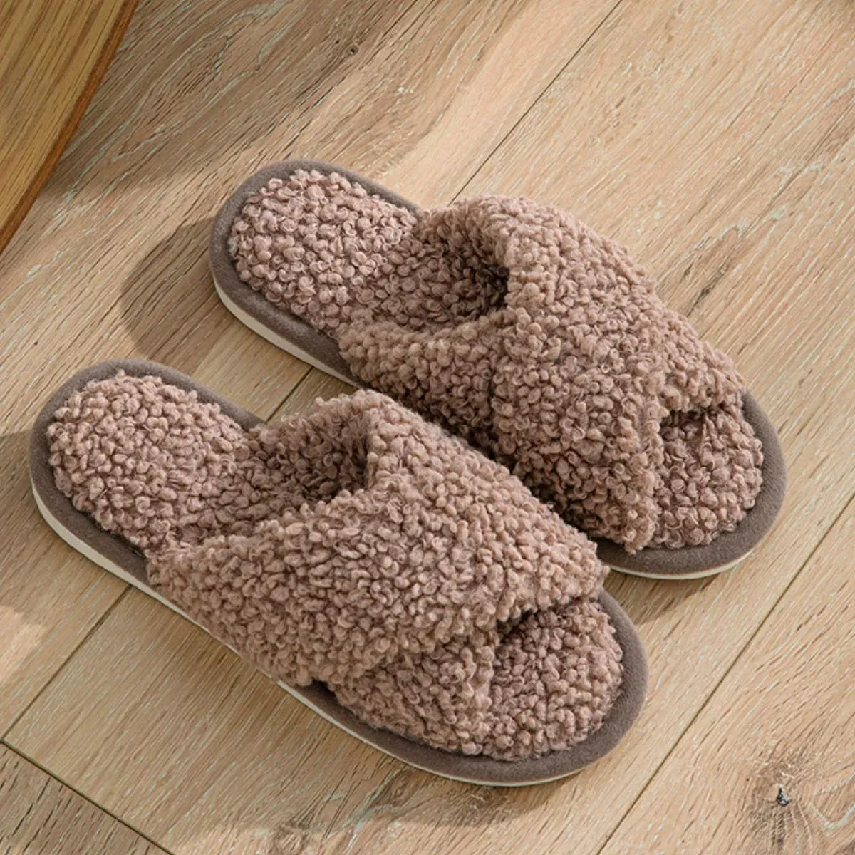 Open Toe Platform Slippers