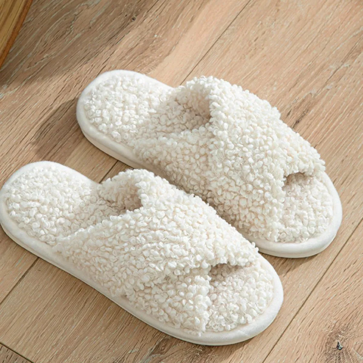 Open Toe Platform Slippers