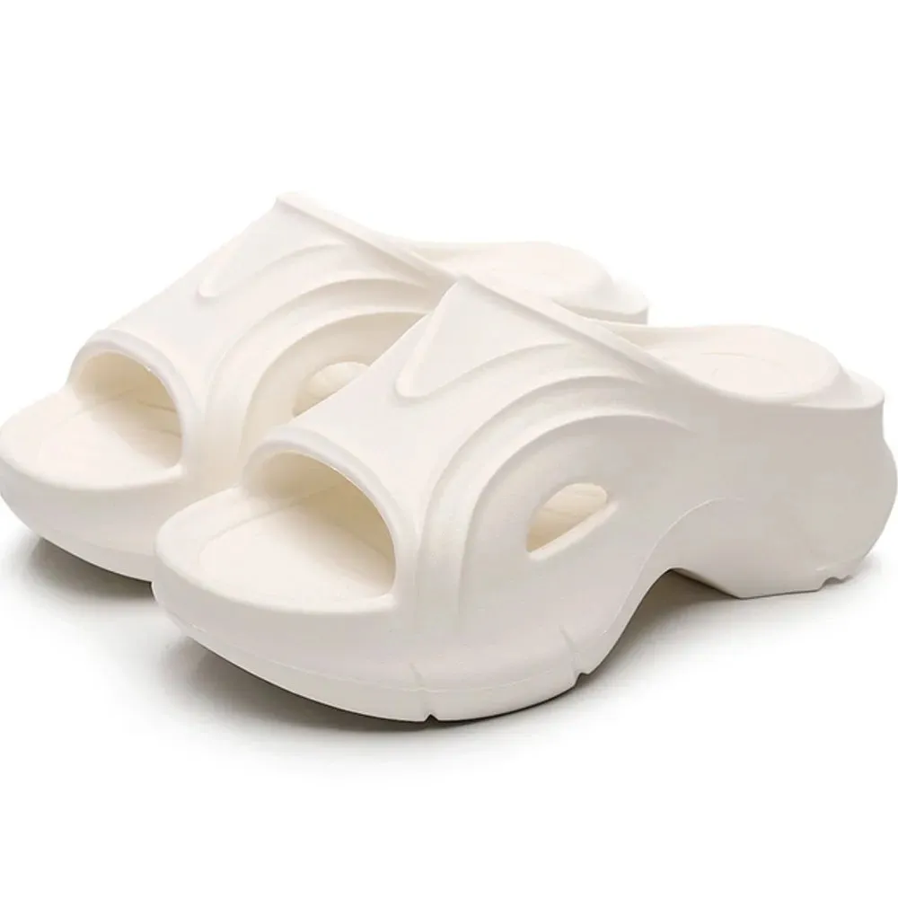 Open Toe Platform Slippers