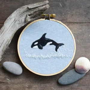 Orca Whale Embroidery Pattern