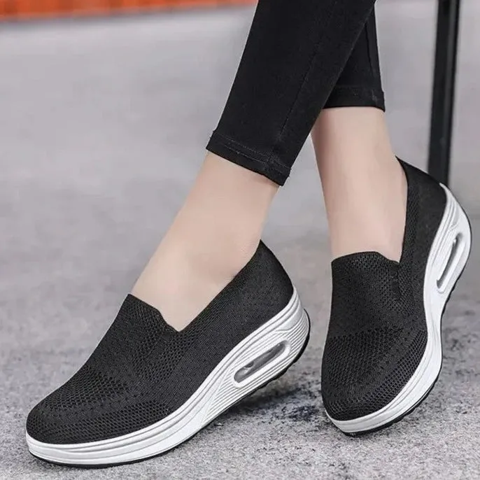 Orthopedic Rocker Sole Slip-on Shoes