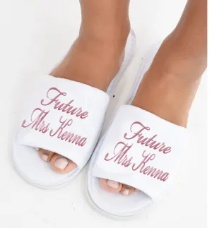 Personalised 'Future Mrs' Slippers