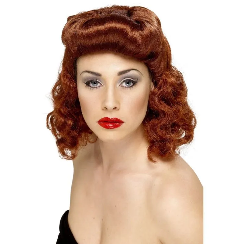 Pin Up Girl Wig, Auburn