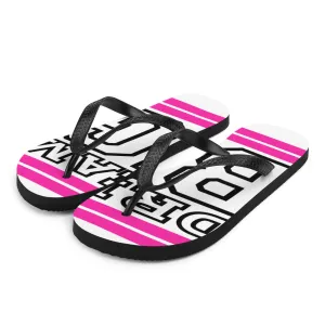 Pink and Black Dream Big Flip-Flops