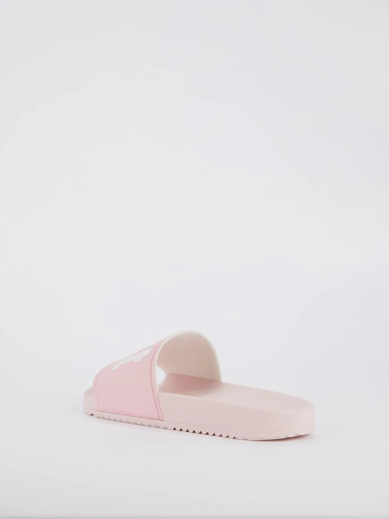 Pink Logo Strap Top Slippers