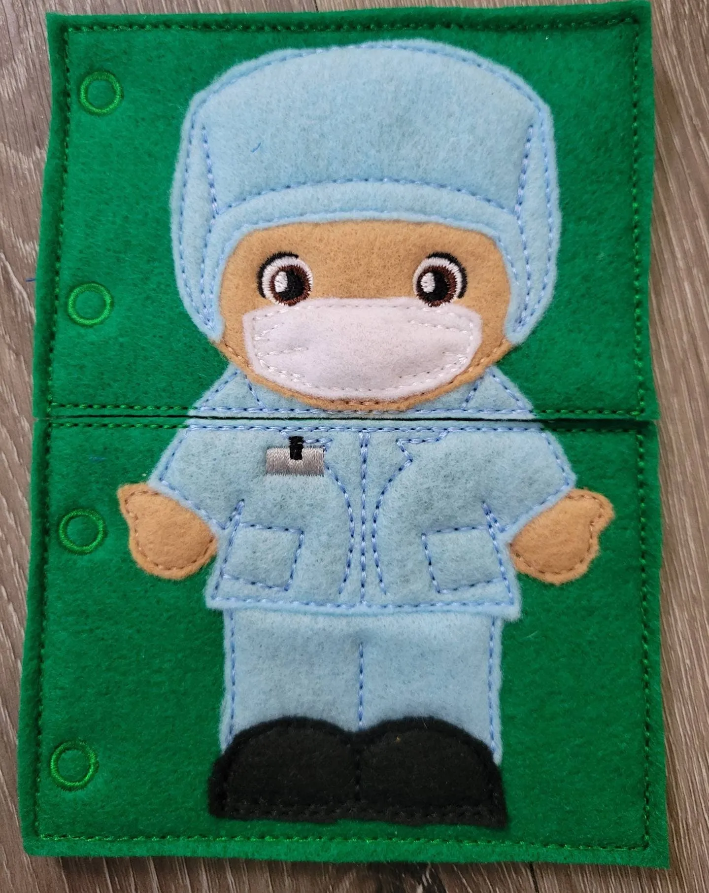 Quiet Book Toddler - Community Helpers -  Occupations- mix and match - interactive flip book - educational - gift for children -   learning