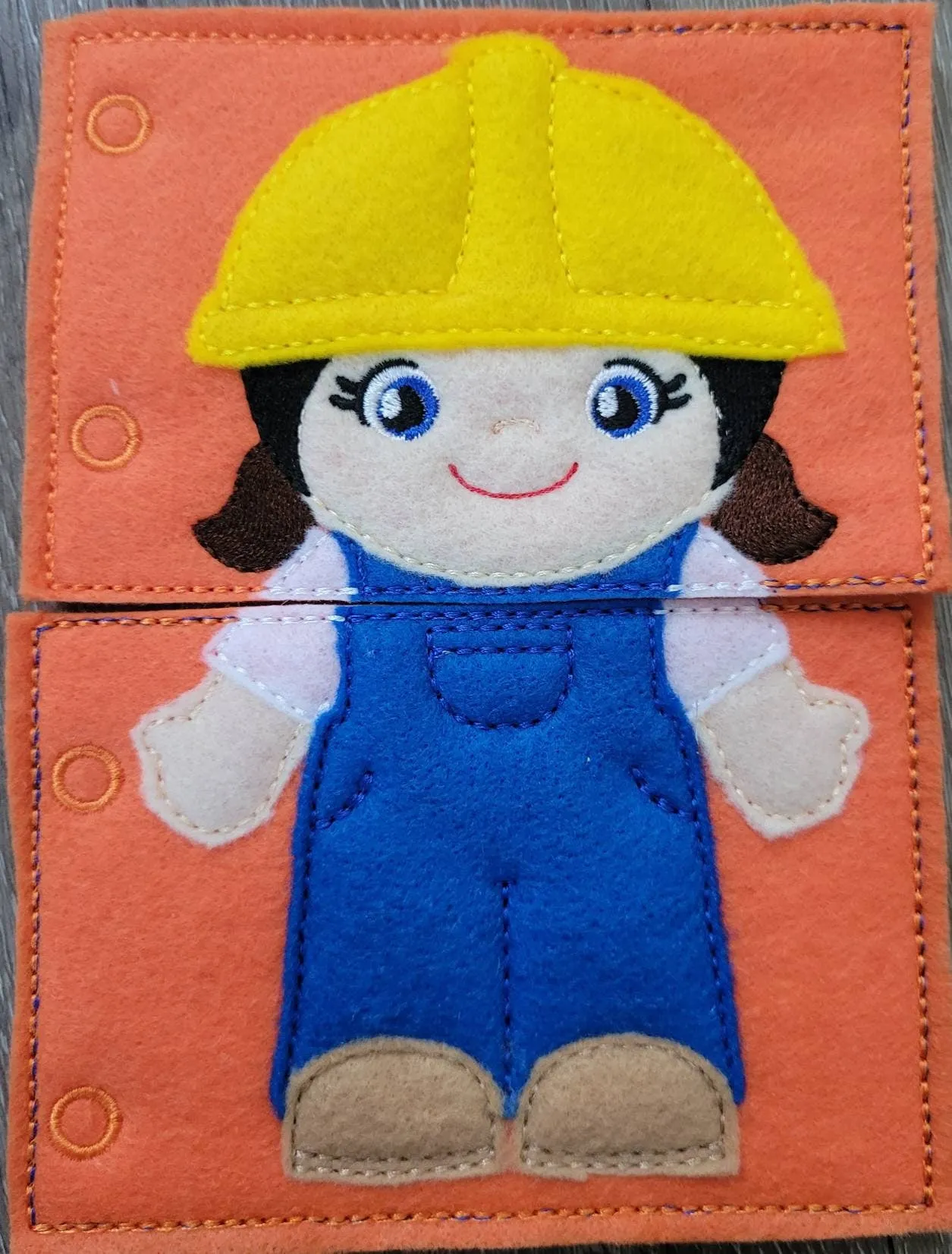 Quiet Book Toddler - Community Helpers -  Occupations- mix and match - interactive flip book - educational - gift for children -   learning