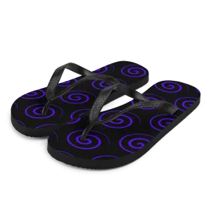 "Hypnotic Spiral" Flip-Flops