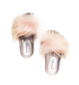 Raccoon Slippers - Blush