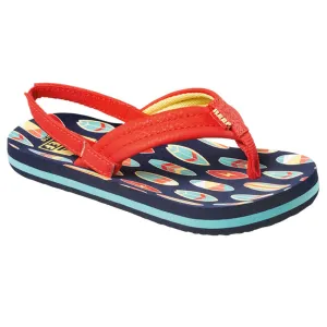Reef Boys Little Ahi Flip Flops - Red Surfer