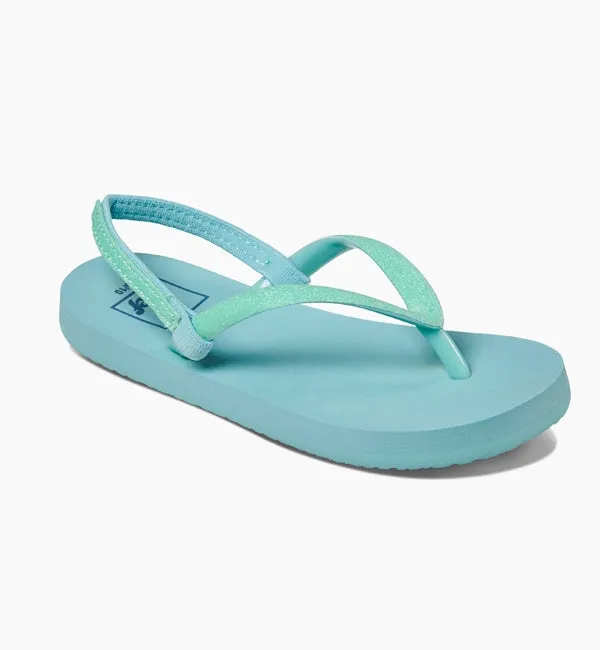 Reef Girls Little Stargazer Flip Flops - Teal