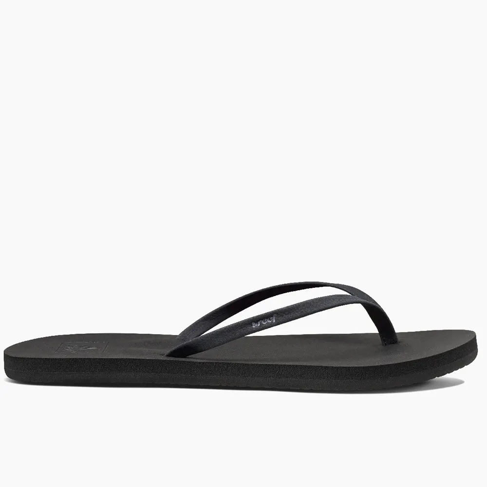 Reef Womens Bliss Nights Flip Flops  - Black