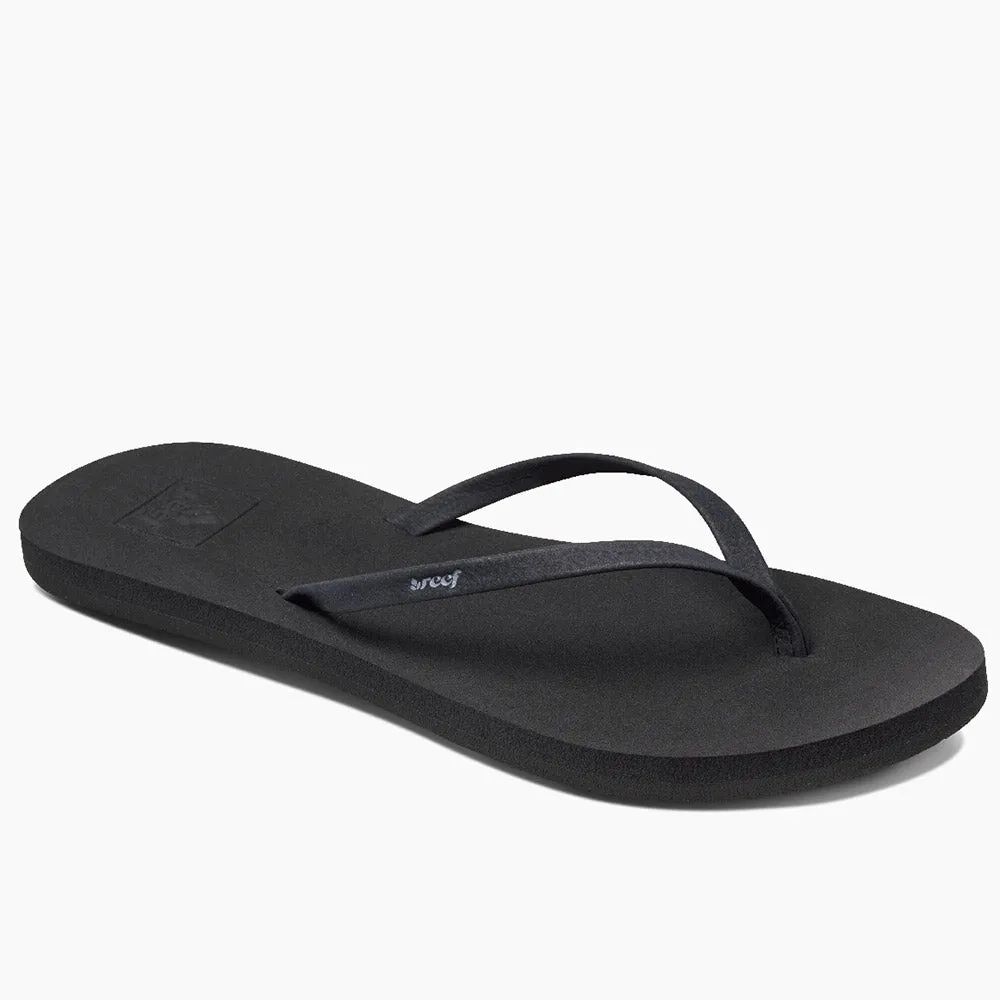 Reef Womens Bliss Nights Flip Flops  - Black