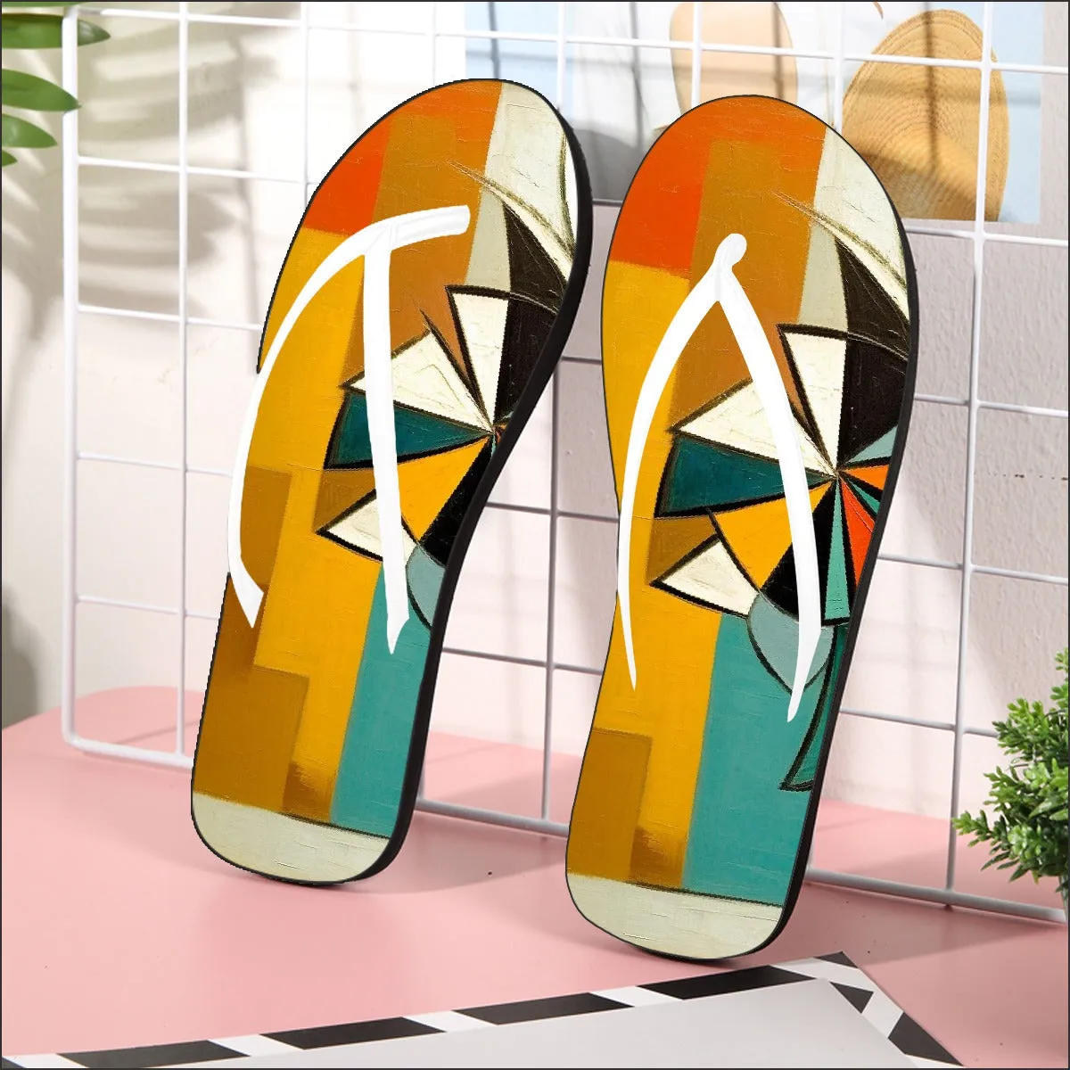 Retro Vibe Flip Flops