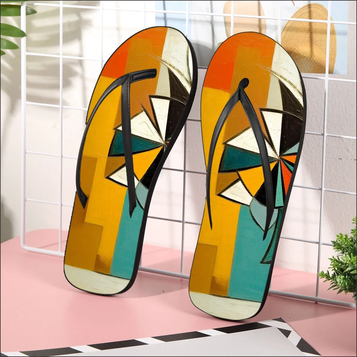 Retro Vibe Flip Flops
