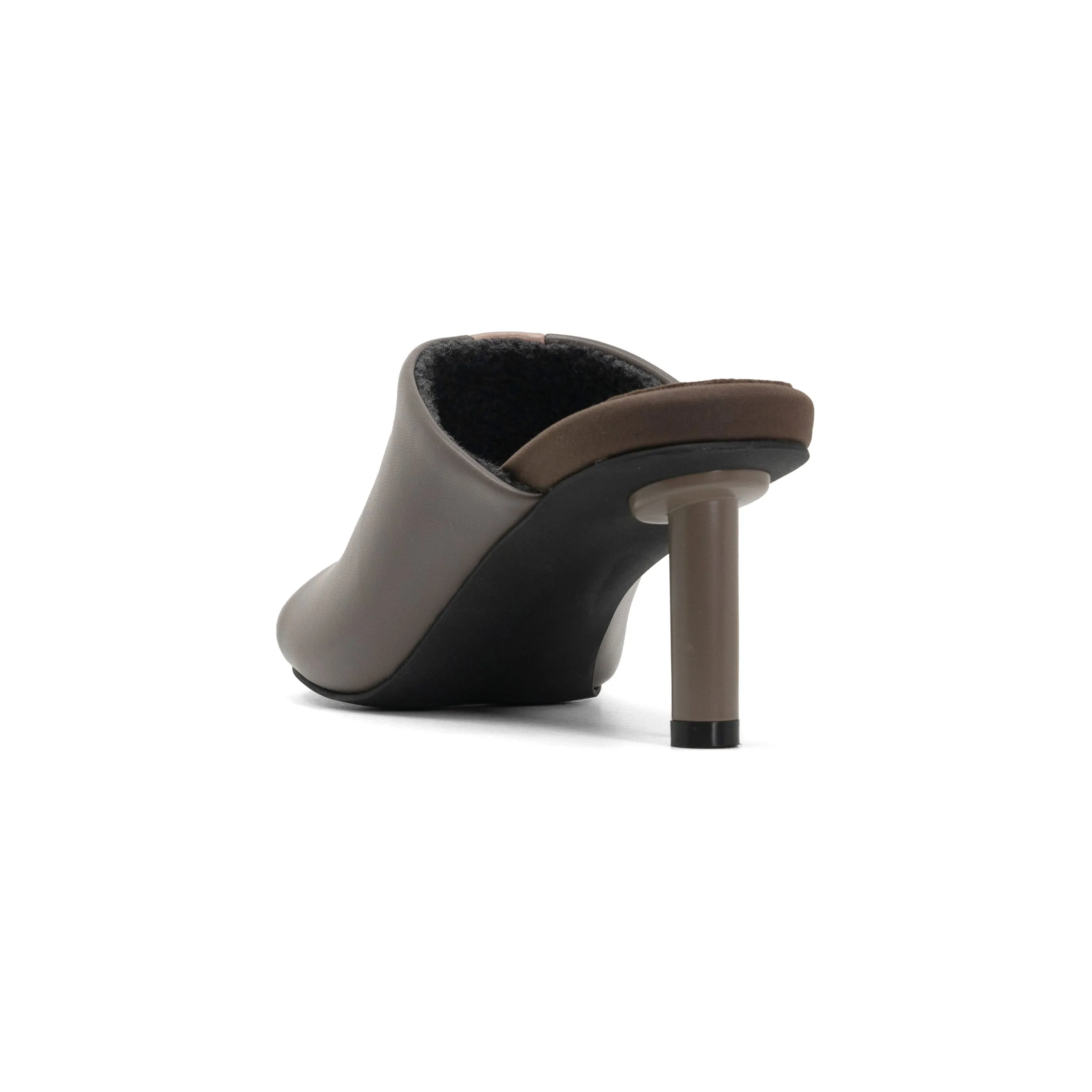 ROAM ROUNDHOUSE STRIPE TAUPE & BLUSH VEGAN LEATHER HEELS