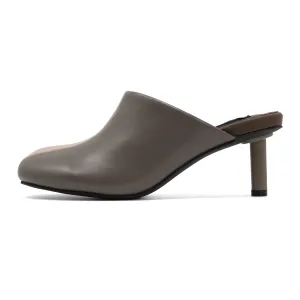 ROAM ROUNDHOUSE STRIPE TAUPE & BLUSH VEGAN LEATHER HEELS