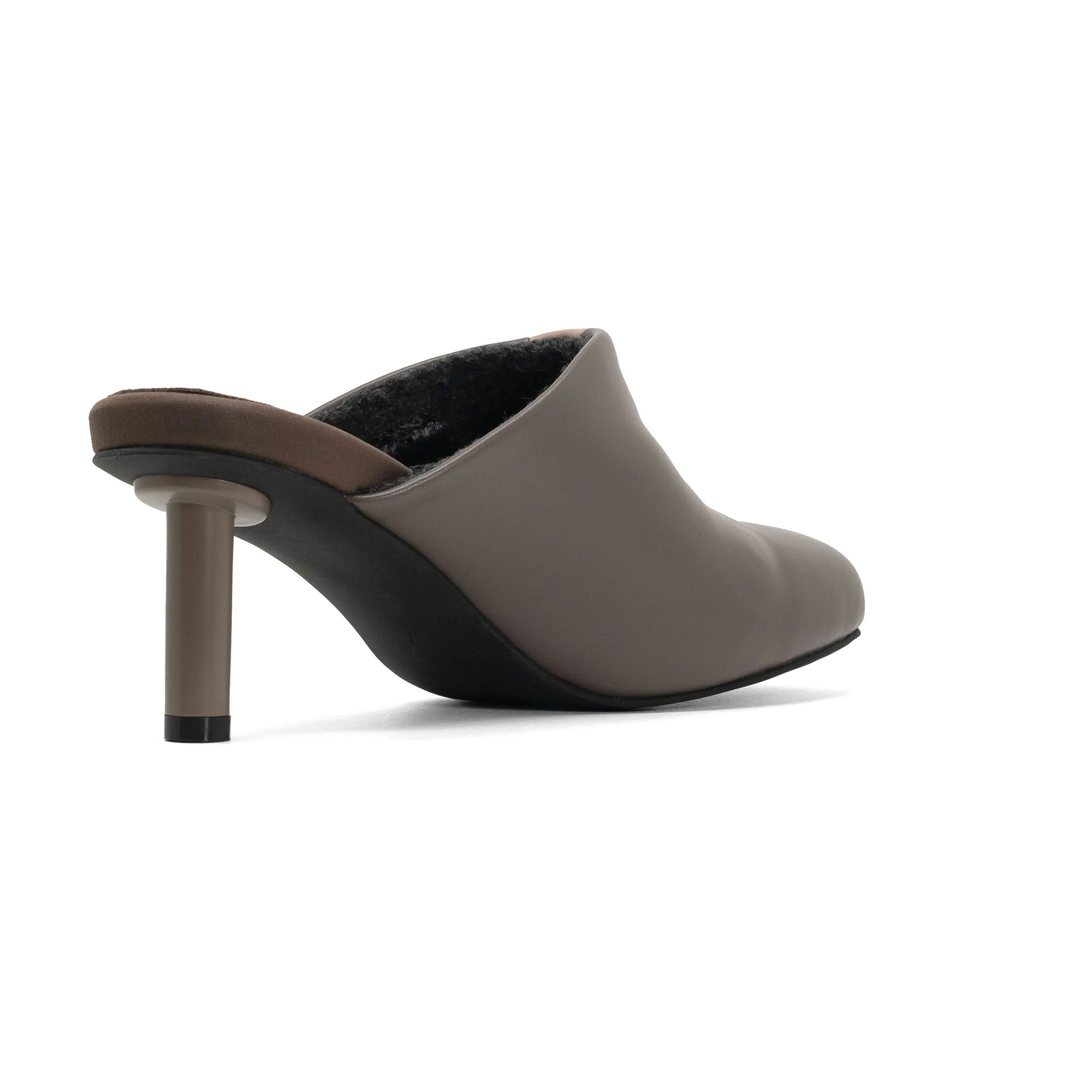 ROAM ROUNDHOUSE STRIPE TAUPE & BLUSH VEGAN LEATHER HEELS