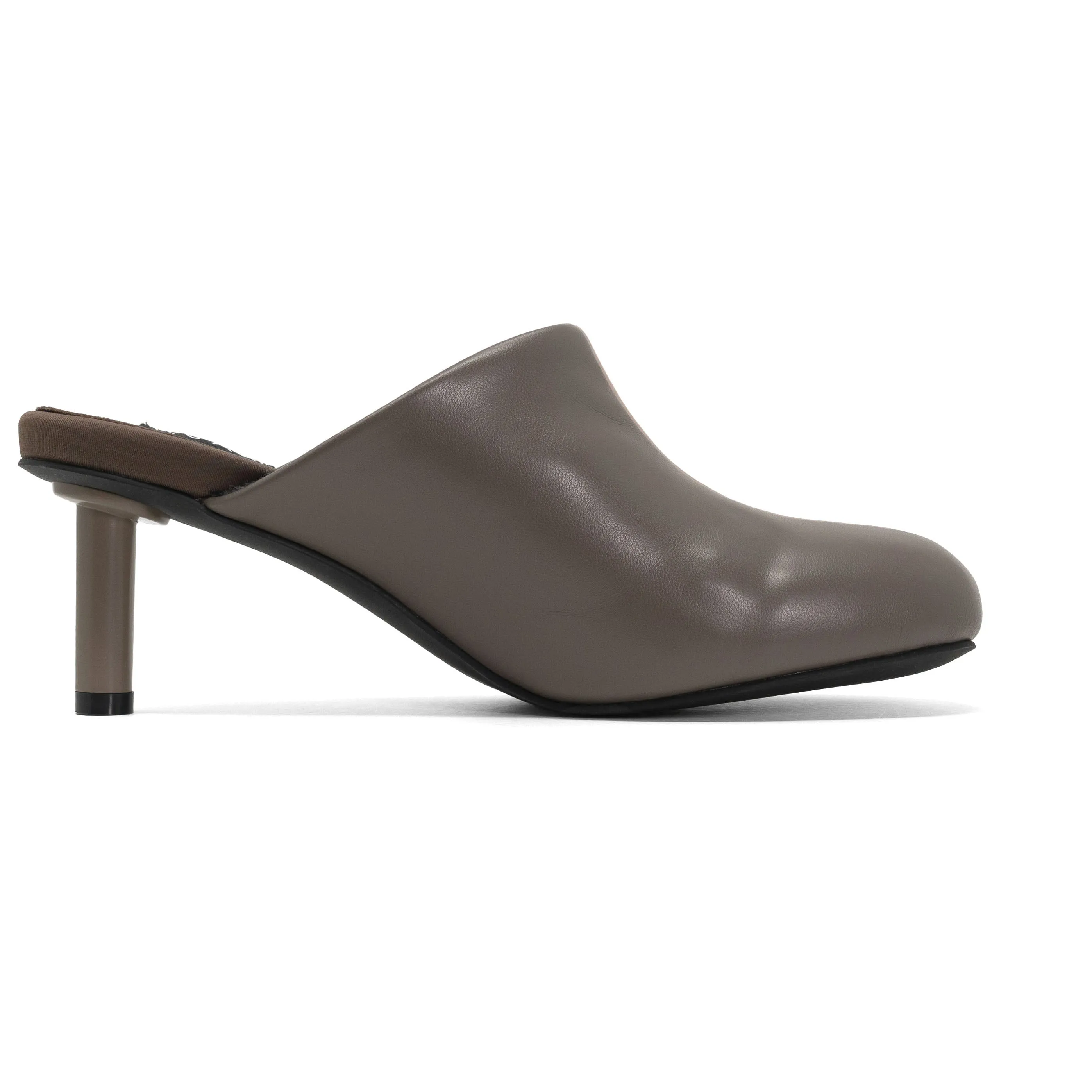 ROAM ROUNDHOUSE STRIPE TAUPE & BLUSH VEGAN LEATHER HEELS