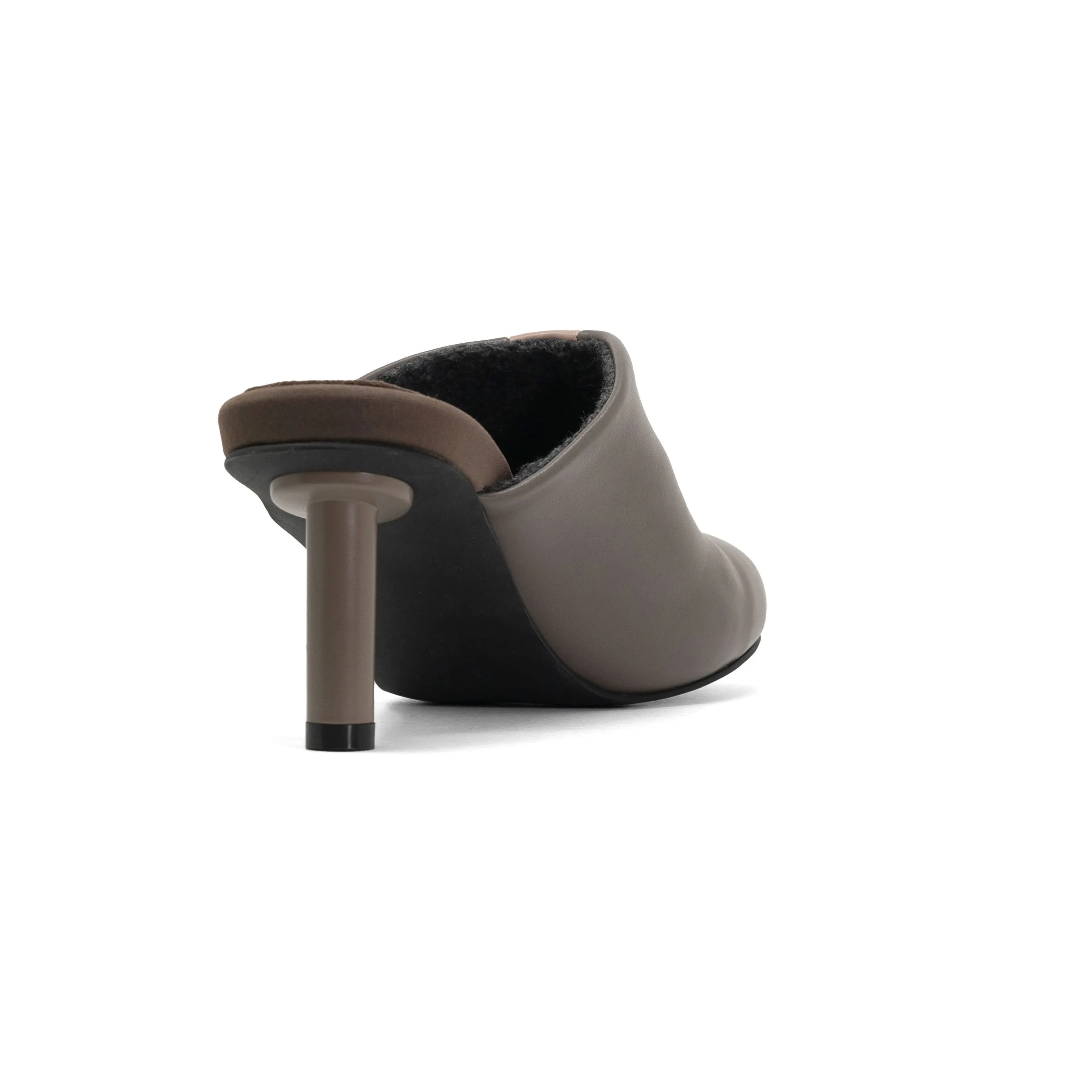 ROAM ROUNDHOUSE STRIPE TAUPE & BLUSH VEGAN LEATHER HEELS