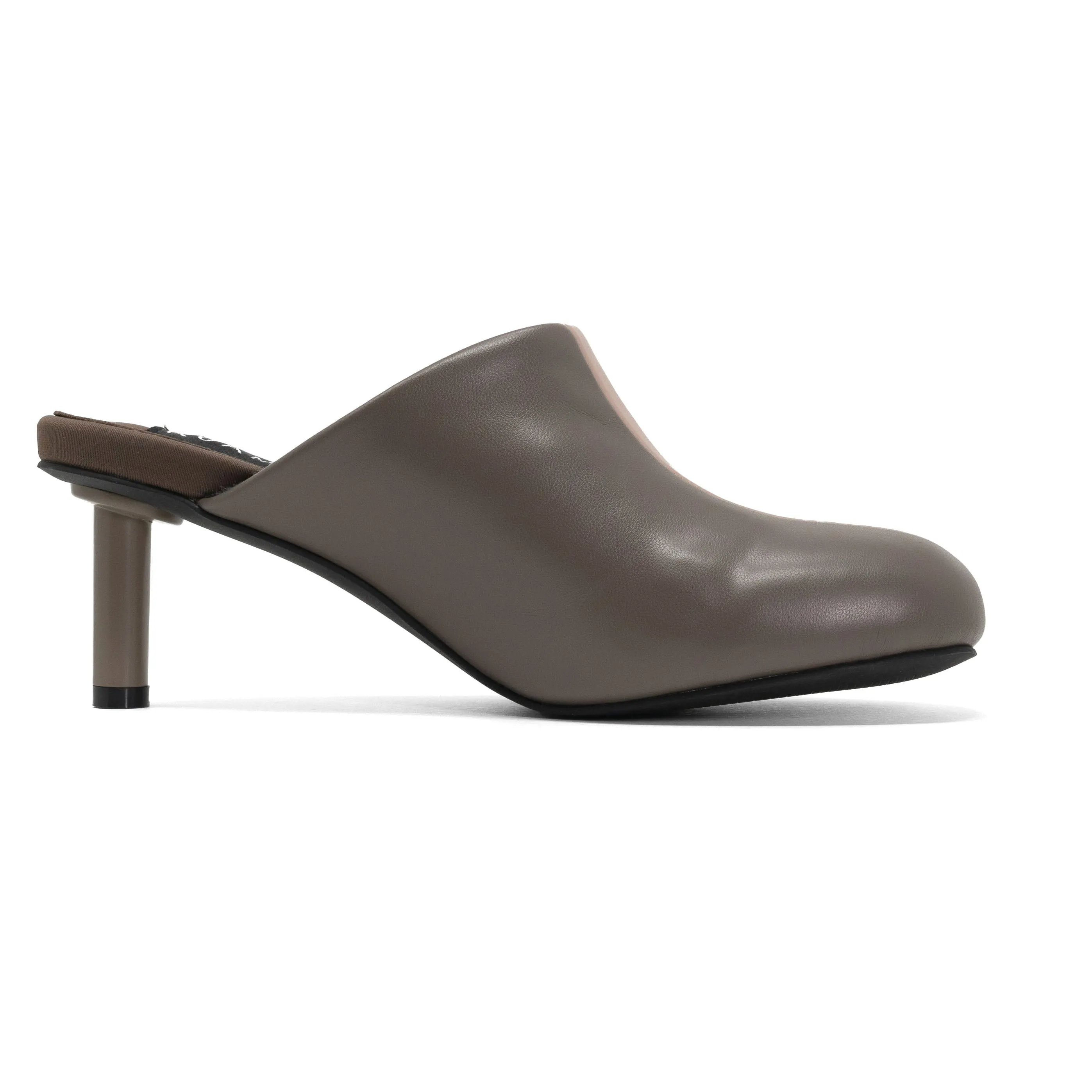 ROAM ROUNDHOUSE STRIPE TAUPE & BLUSH VEGAN LEATHER HEELS