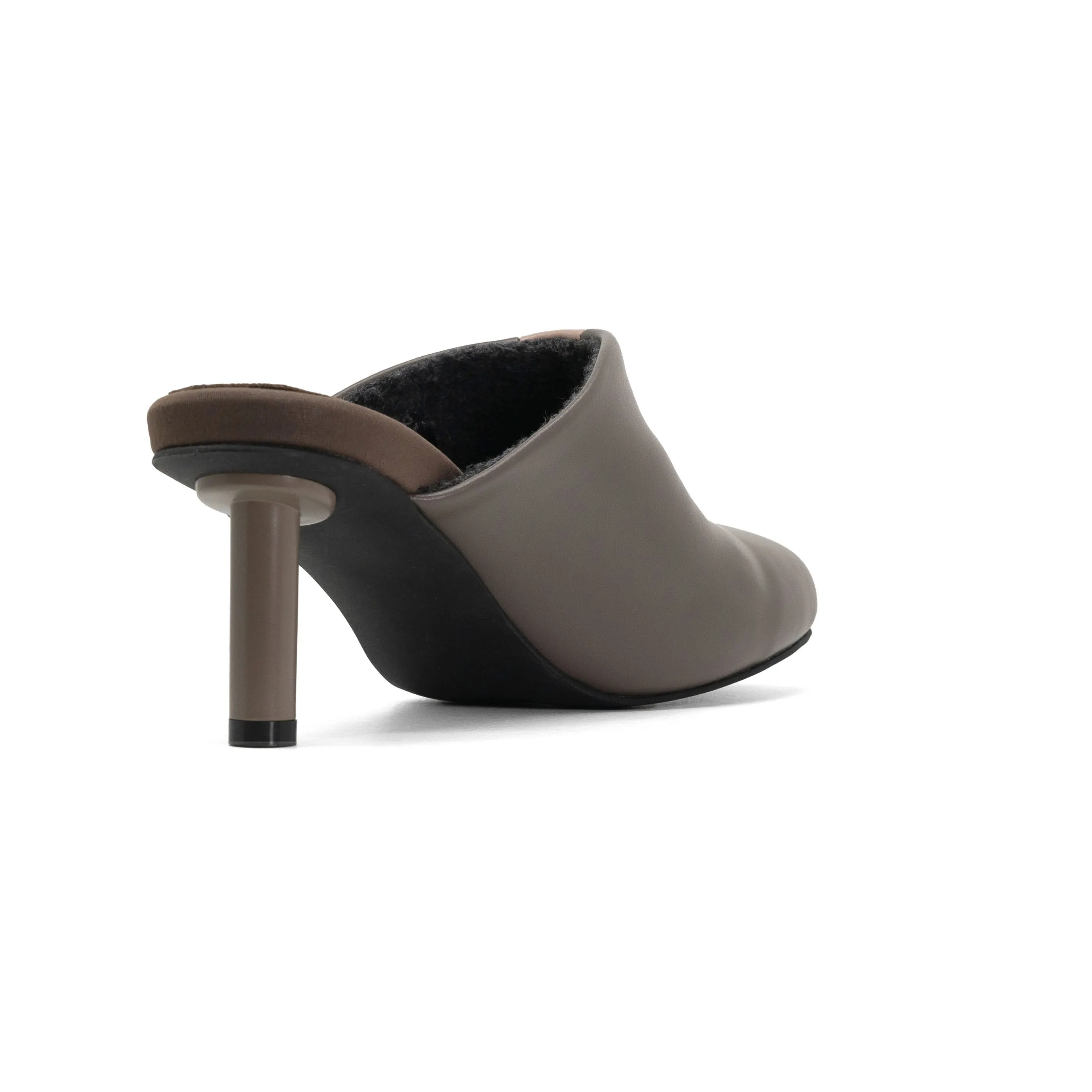 ROAM ROUNDHOUSE STRIPE TAUPE & BLUSH VEGAN LEATHER HEELS