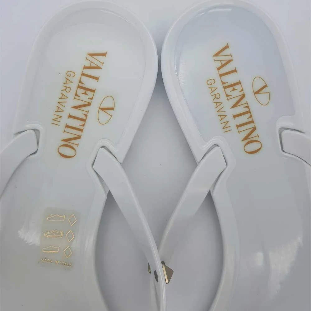 Rockstud Jelly Thong Slides