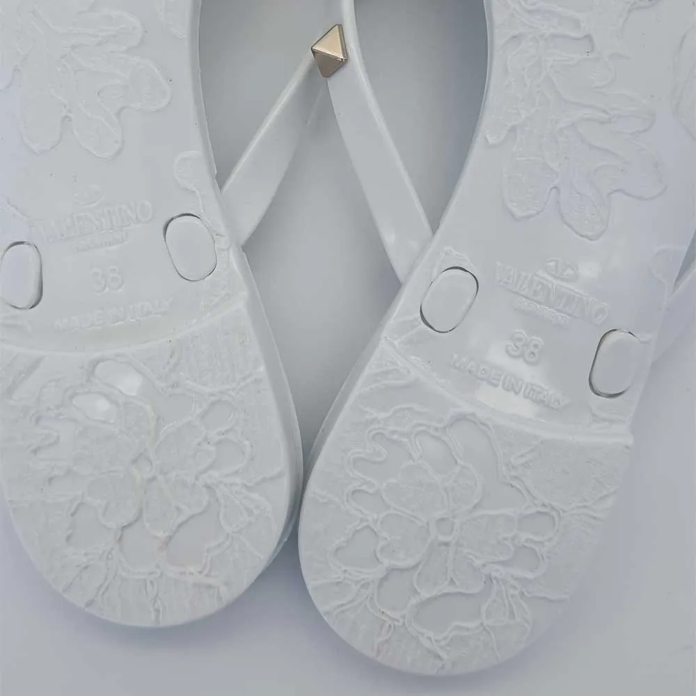Rockstud Jelly Thong Slides