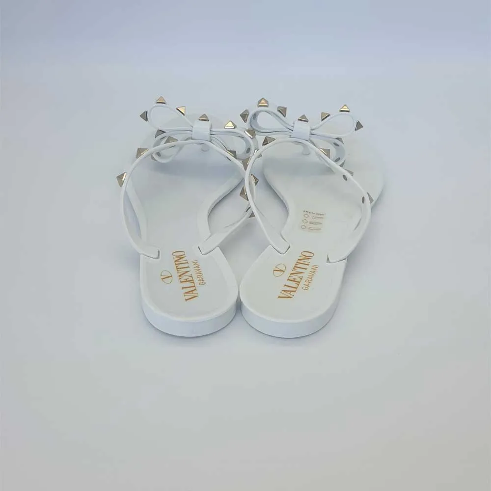 Rockstud Jelly Thong Slides