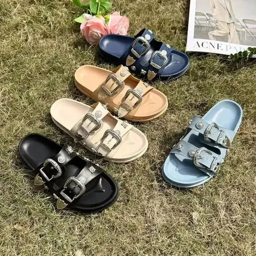 'Rosamund' Flat Open Toe Sandals