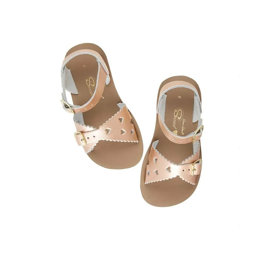 Saltwater Sandals Rose Gold Sweetheart Sandals