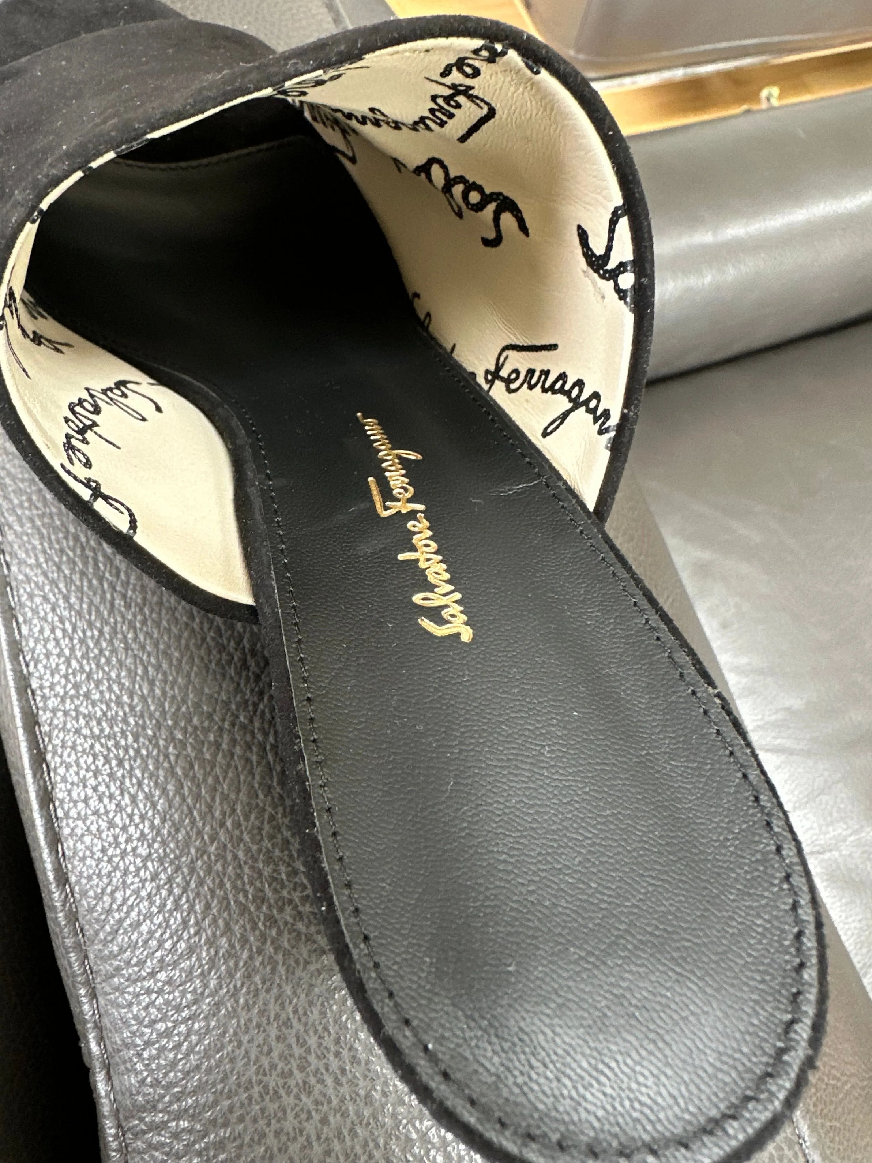 Salvatore Ferragamo Sophie Suede Sandals