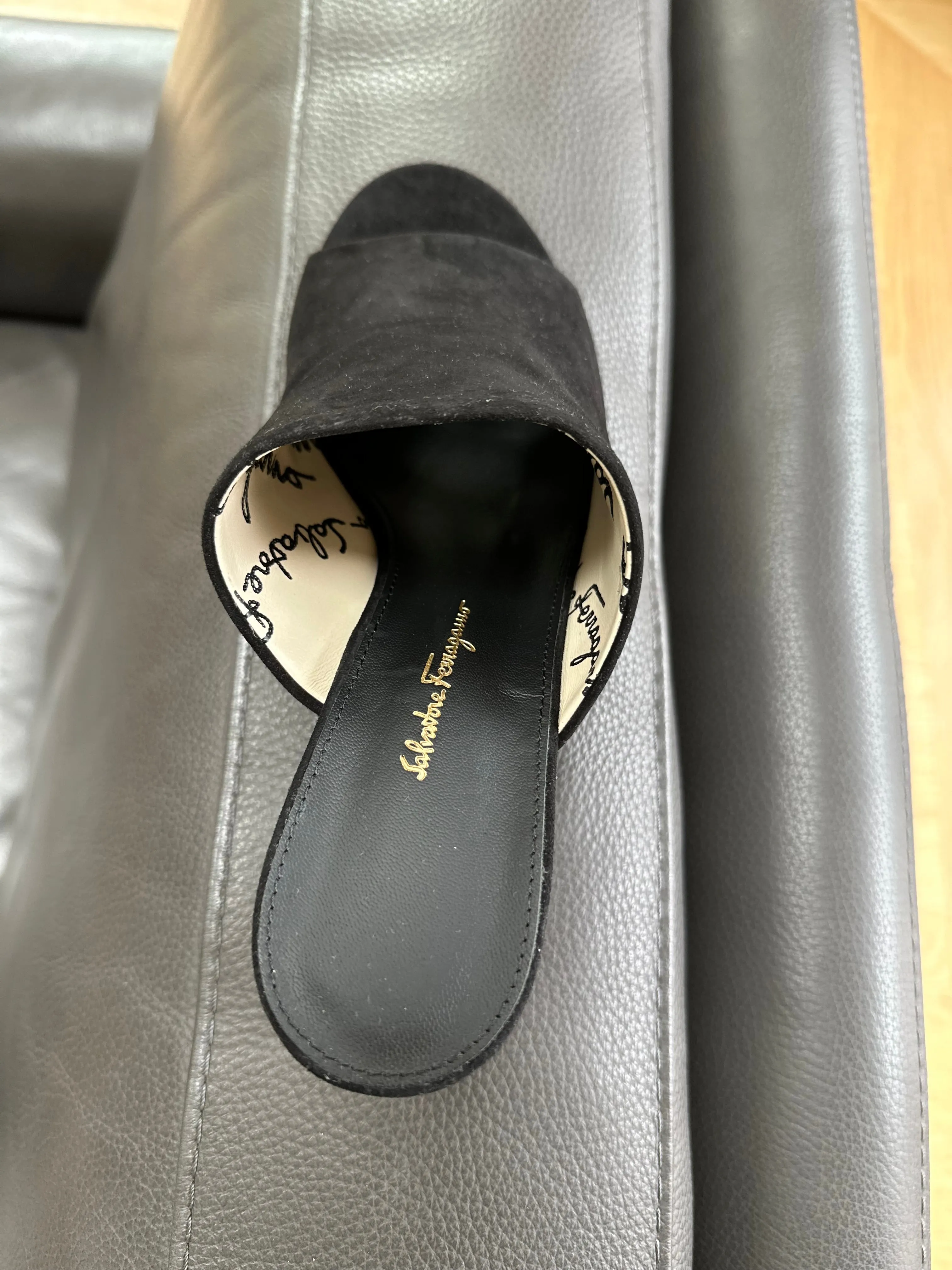 Salvatore Ferragamo Sophie Suede Sandals