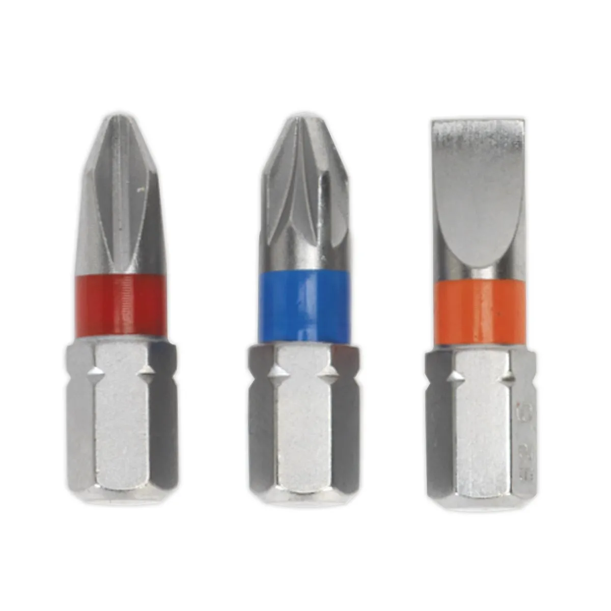 Sealey Power Tool Screwdriver Bit Set 15 Piece Colour Coded S2 Steel