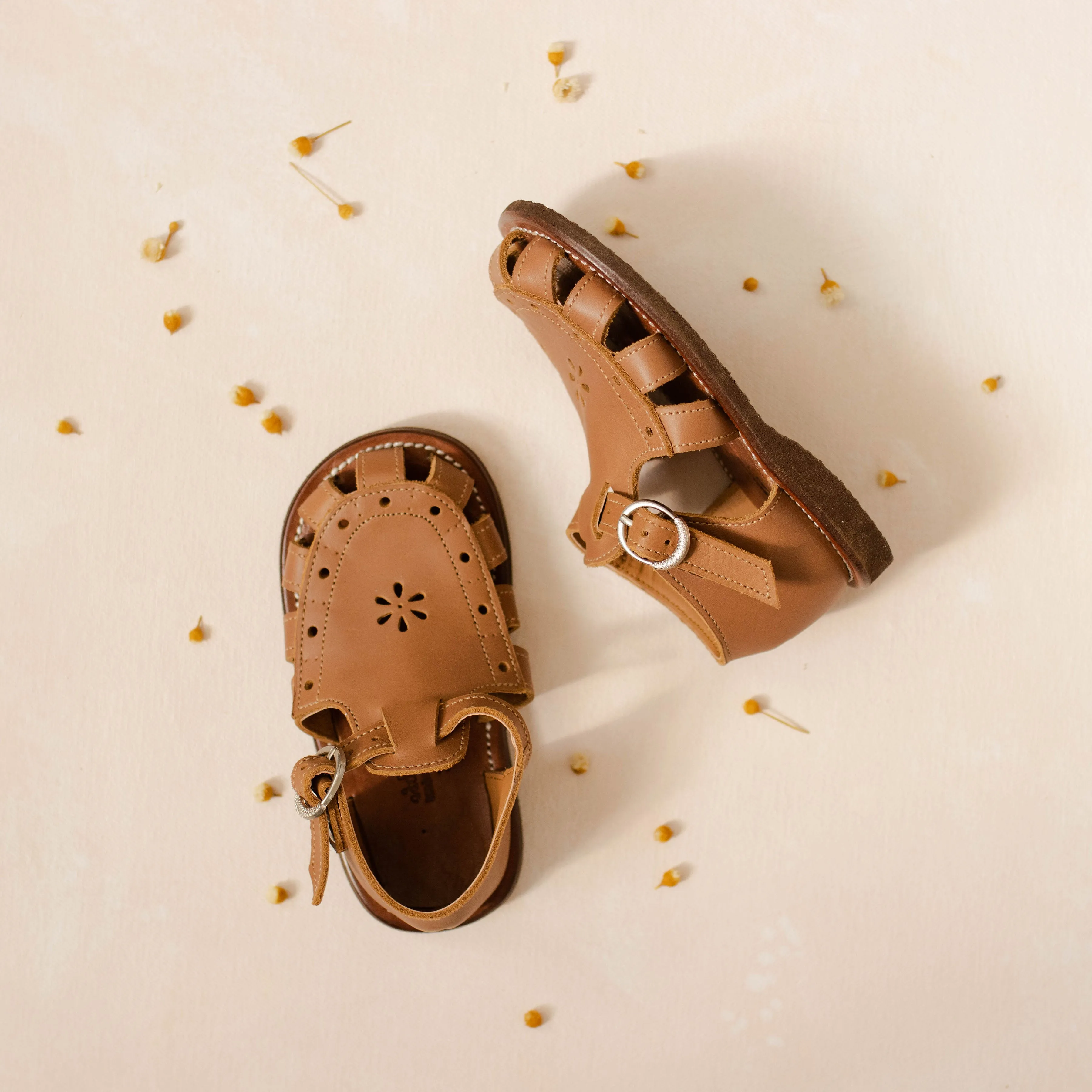 SECONDS Flora {Children's Leather Sandals}