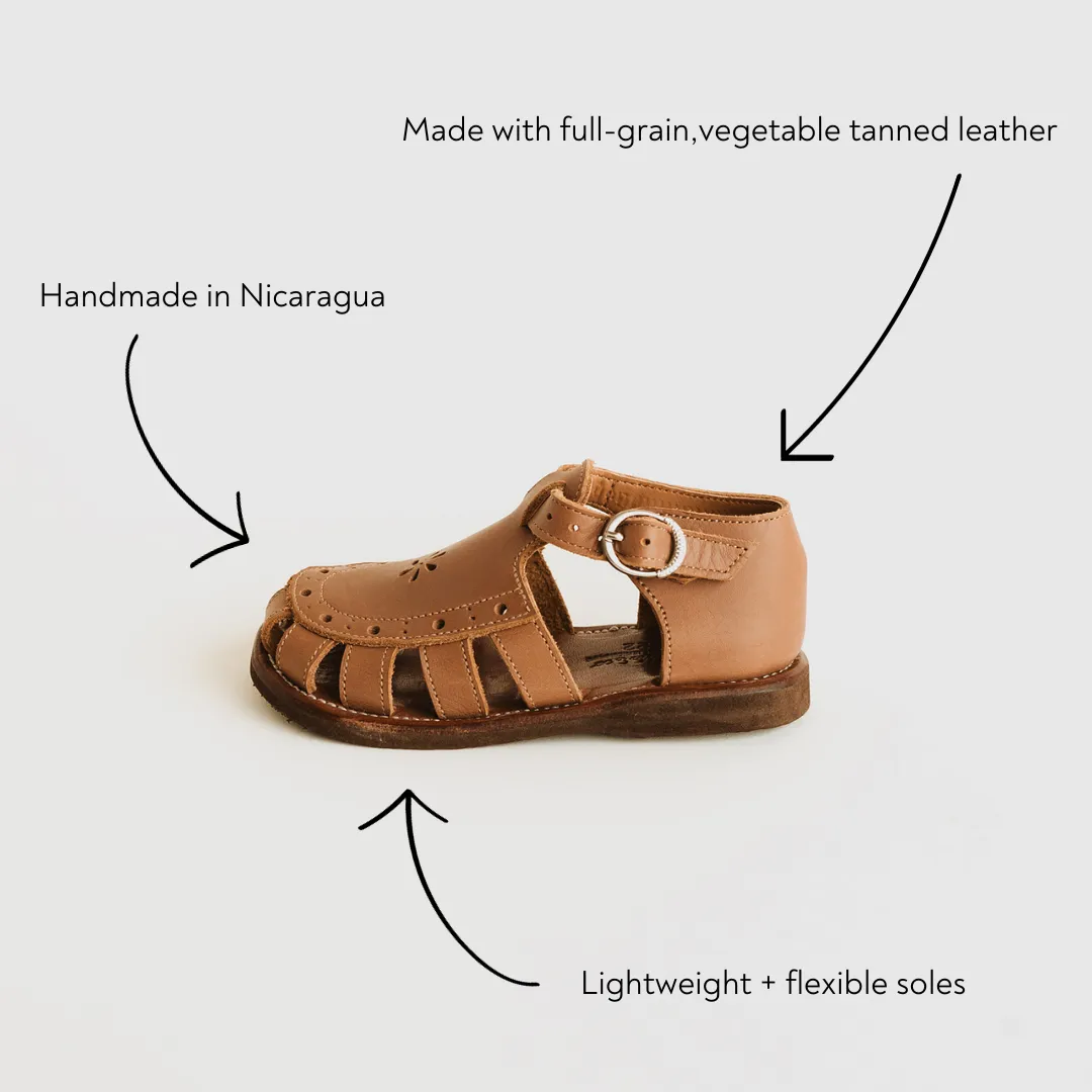 SECONDS Flora {Children's Leather Sandals}