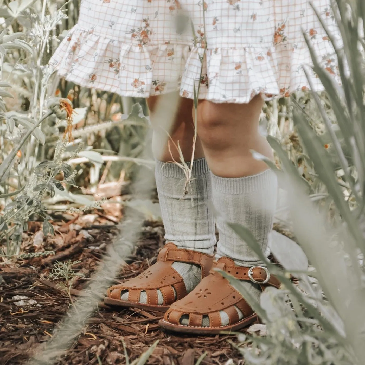 SECONDS Flora {Children's Leather Sandals}