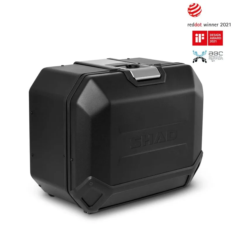 SHAD TR47 Zijkoffers zwart van aluminium voor de 4P SHAD houders