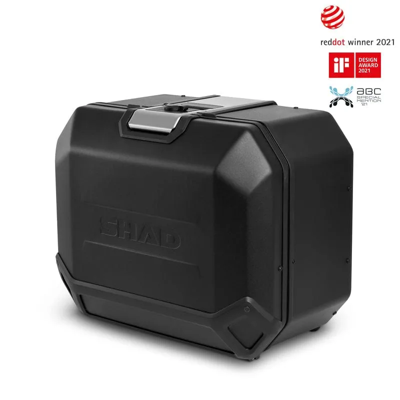 SHAD TR47 Zijkoffers zwart van aluminium voor de 4P SHAD houders