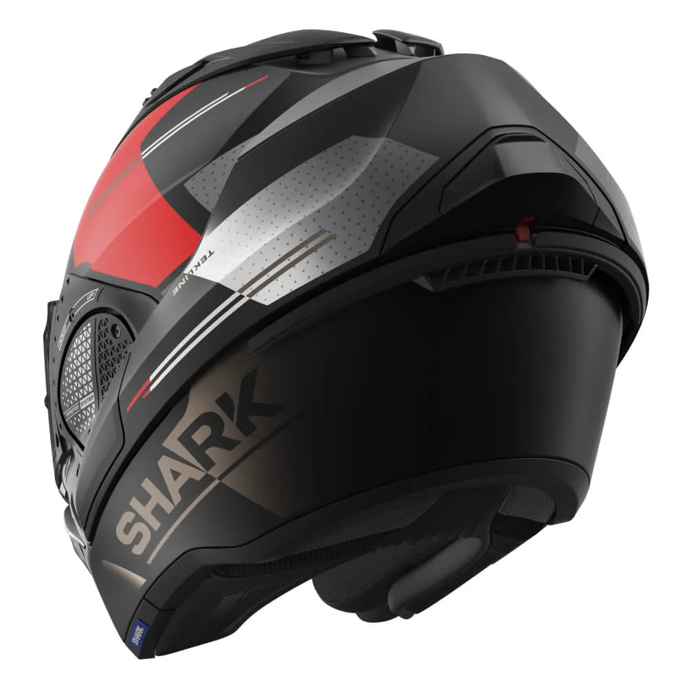 Shark Evo GT Helmet Tekline Matt Black / Red